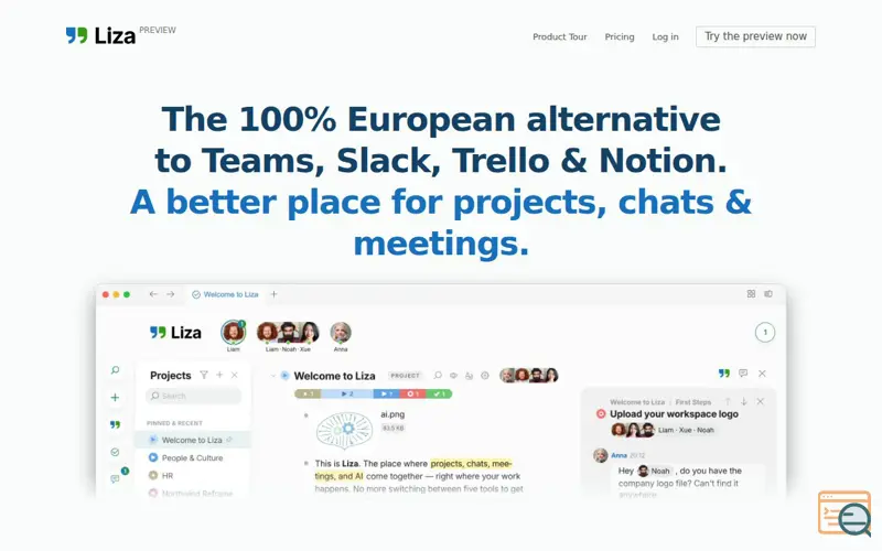 Screenshot of Liza