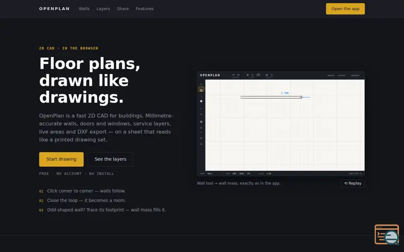 Screenshot of OpenPlan