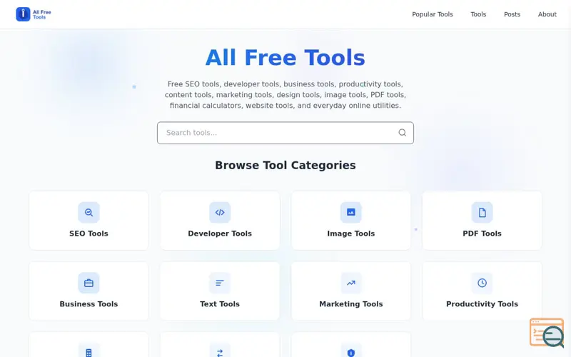 Screenshot of All Free Tools