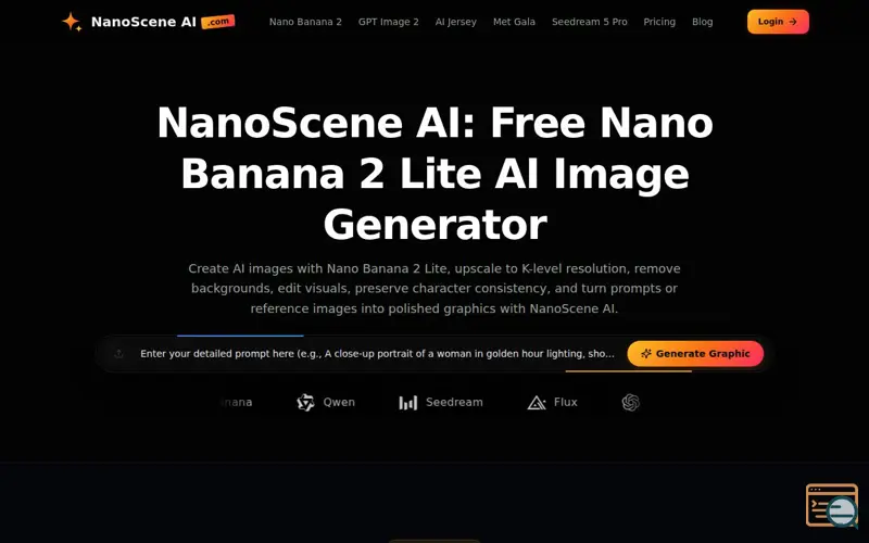 Screenshot of NanoScene AI