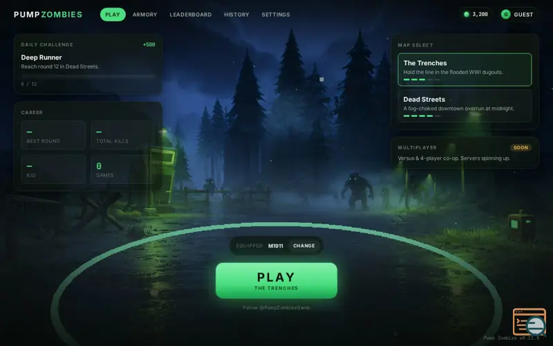 Screenshot of Pump Zombies