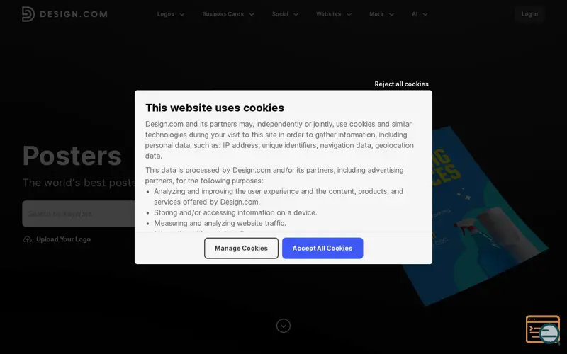 Screenshot of Desin.com Poster Maker
