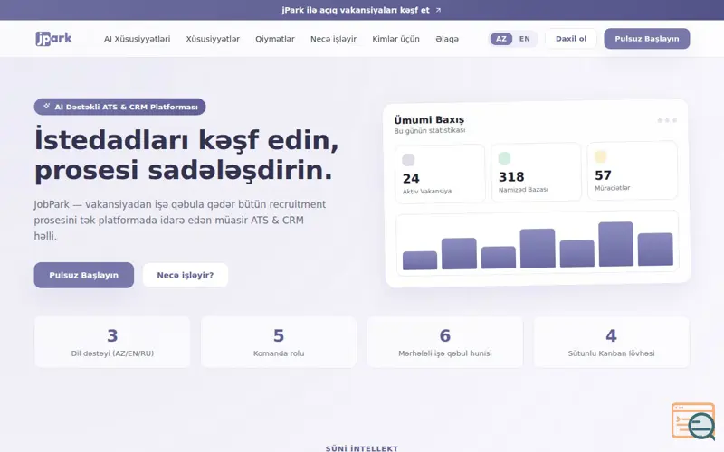 Screenshot of JobPark | ATS & CRM