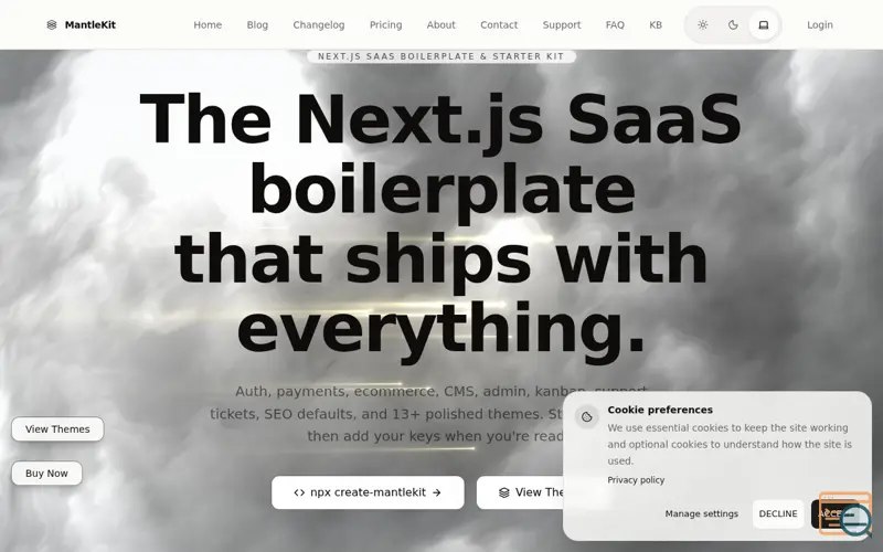 Screenshot of MantleKit - Boilerplate with EVERTHING!, a launch using PromoteKit