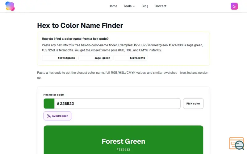 Screenshot of Theme & Color