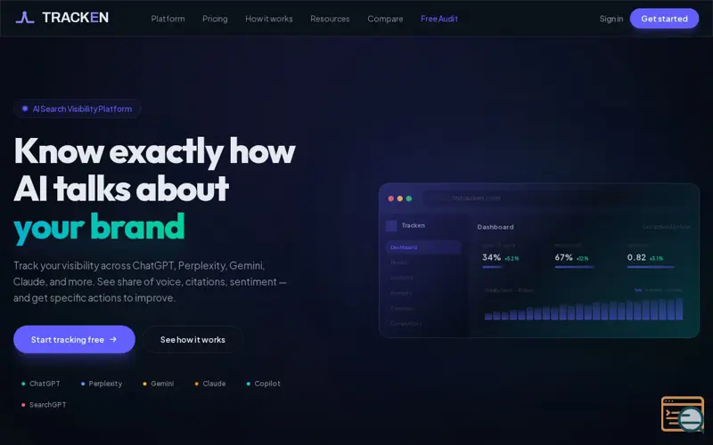 Screenshot of Tracken