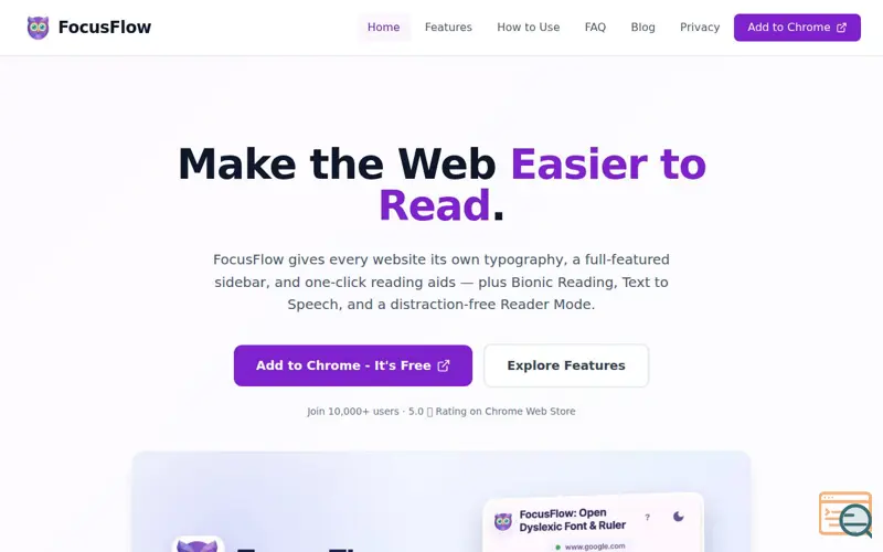 Screenshot of FocusFlow