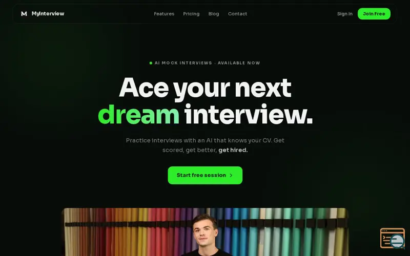 Screenshot of MyInterview