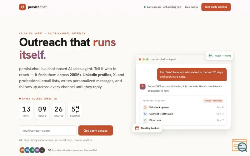 Screenshot of Persist