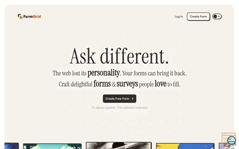 Screenshot of FormGrid