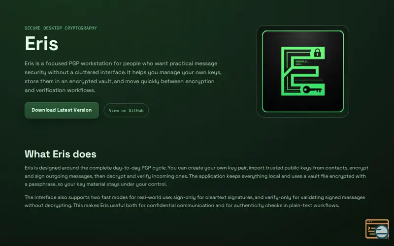 Screenshot of Eris