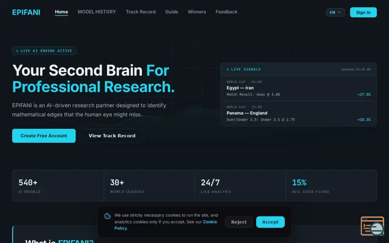 Screenshot of Epifani AI