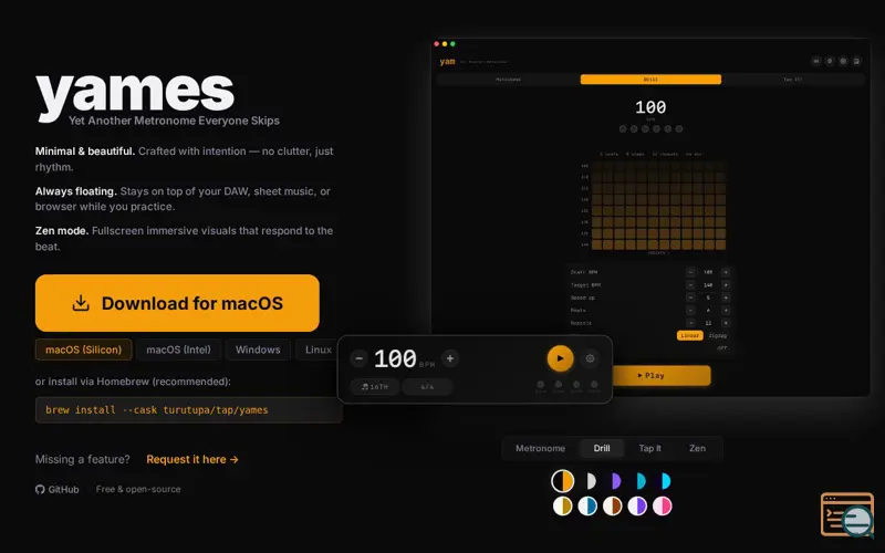 Screenshot of Yames