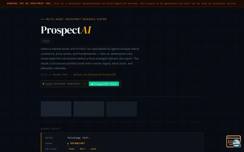 Screenshot of ProspectAI