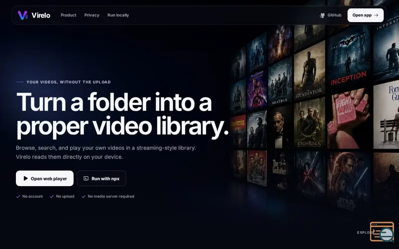 Screenshot of Virelo