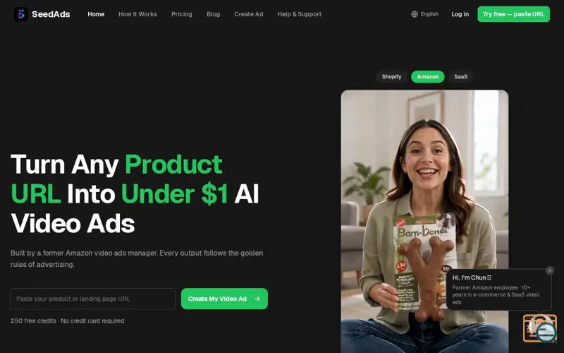 Screenshot of SeedAds