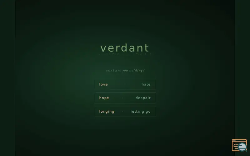 Screenshot of verdant