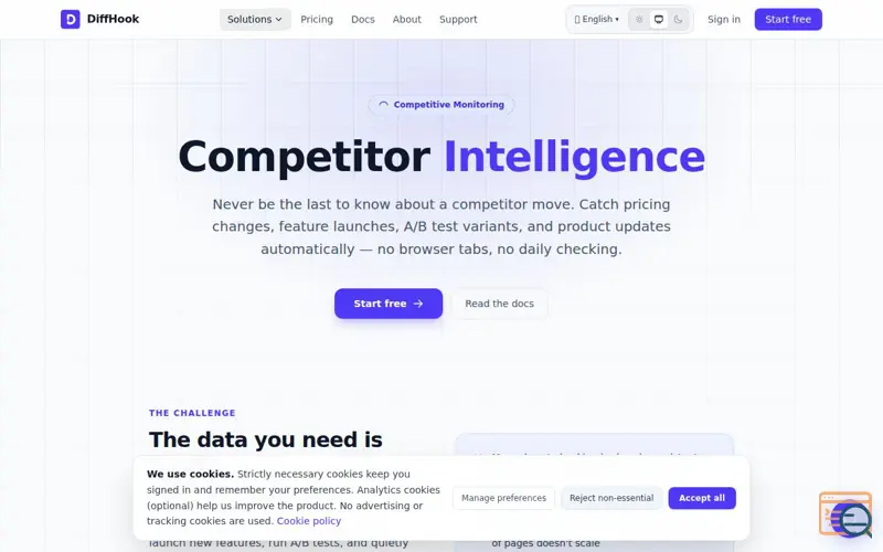 Screenshot of DiffHook