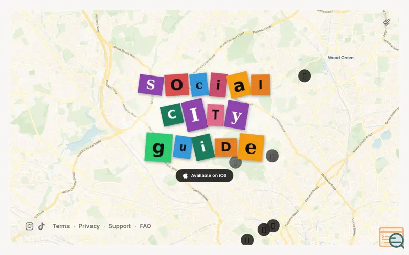 Screenshot of Social City Guide