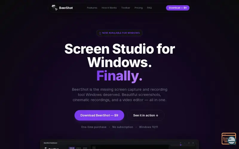 Screenshot of BeerShot