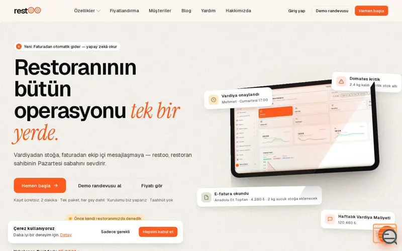 Screenshot of restoo