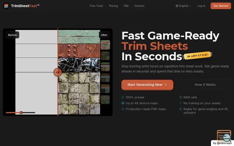 Screenshot of TrimSheetFast