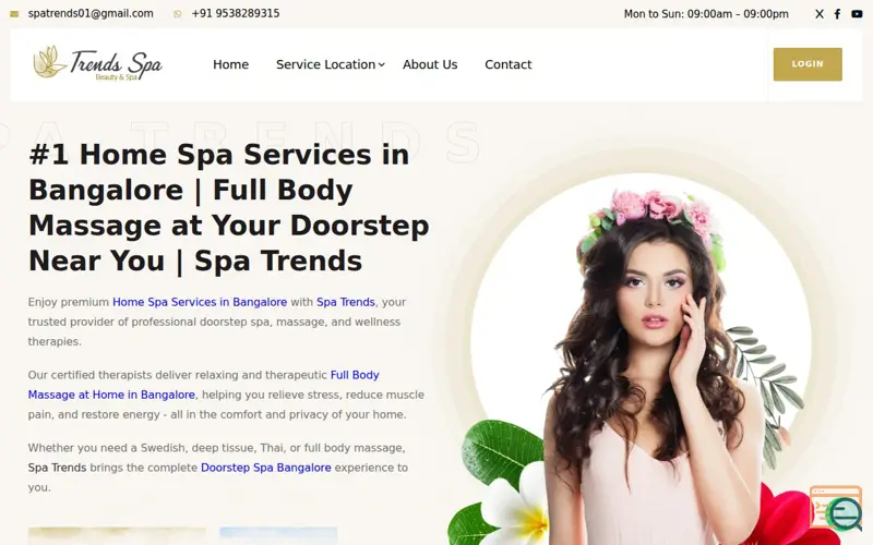 Screenshot of Spa Trends