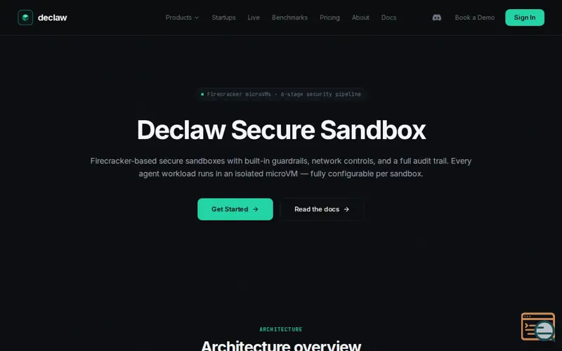 Screenshot of Declaw