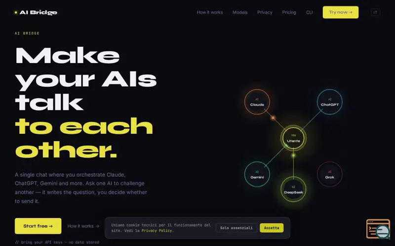Screenshot of AIbridge