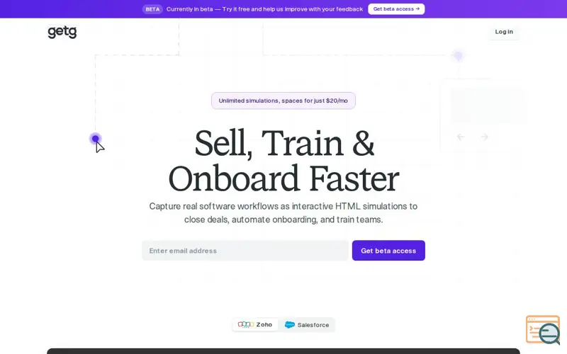 Screenshot of Getg