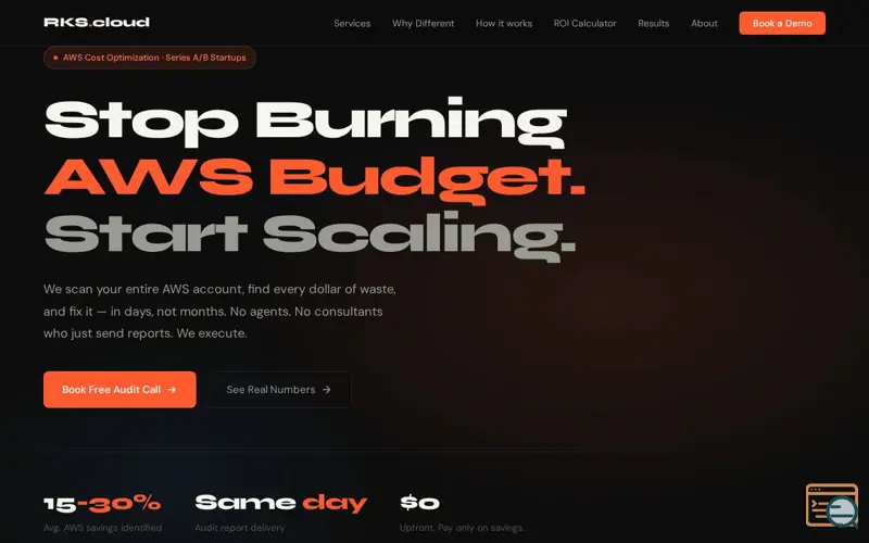 Screenshot of AWS Cost Audit & Remediation Accelerator