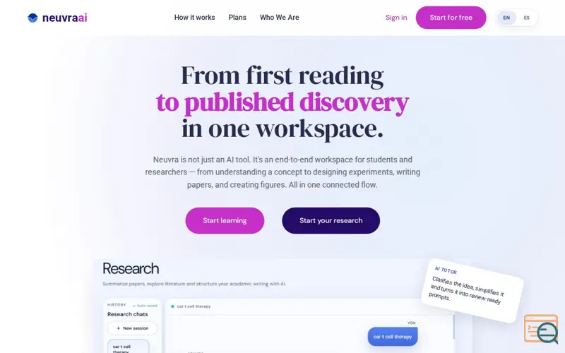 Screenshot of Neuvra