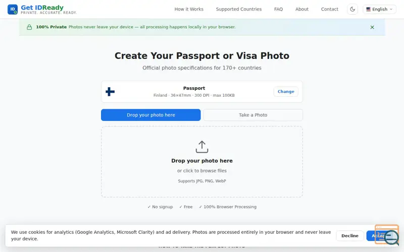 Screenshot of Get ID Ready, a launch using MediaPipe