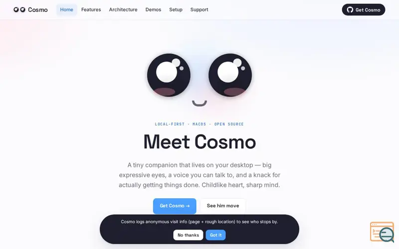 Screenshot of Cosmo