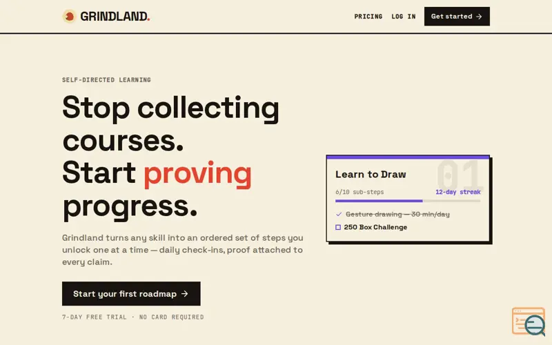 Screenshot of Grindland