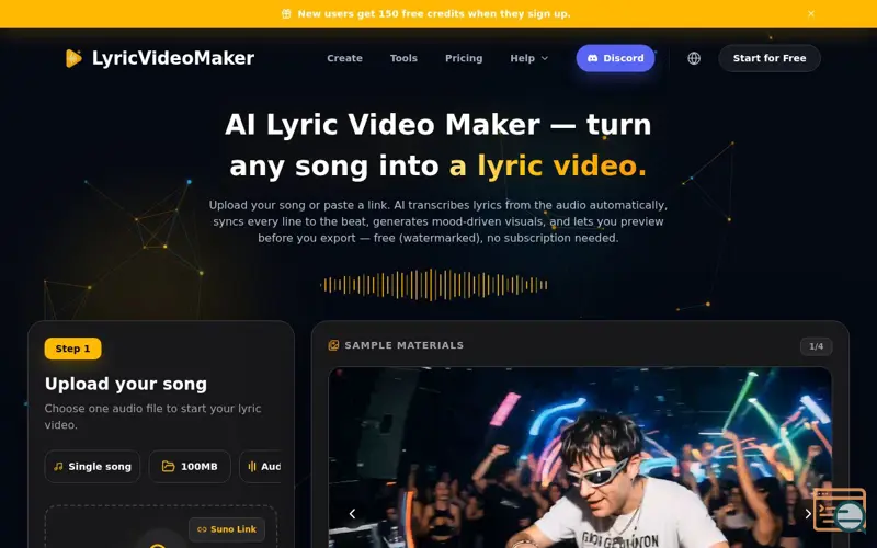 Screenshot of Lyric Video Maker