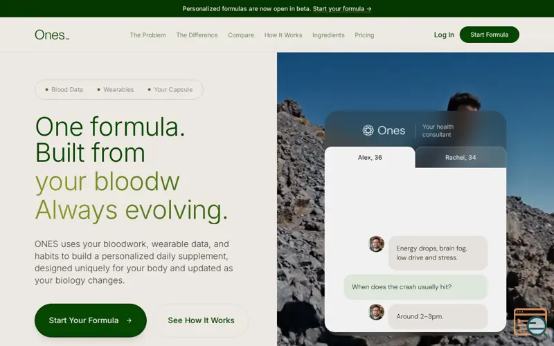 Screenshot of Ones, a launch using Apple Pay