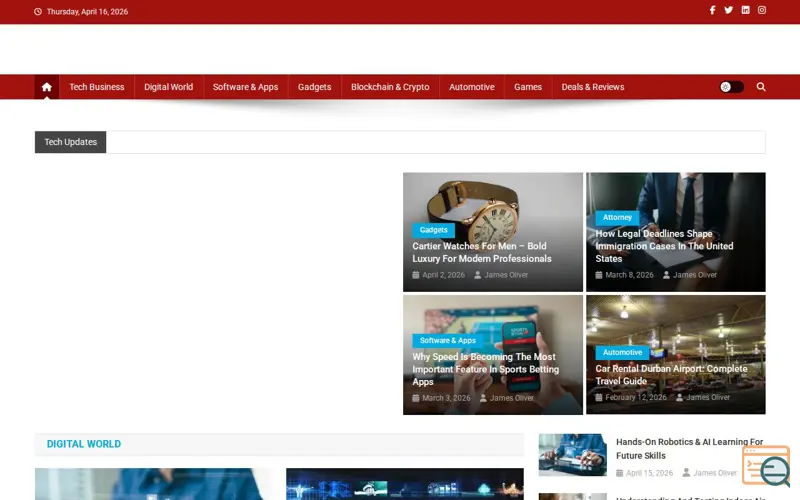 Screenshot of Tech soln