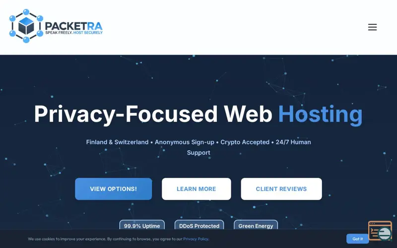 Screenshot of Packetra