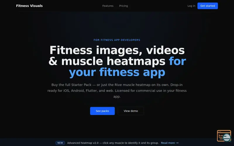 Screenshot of Fitness Visuals