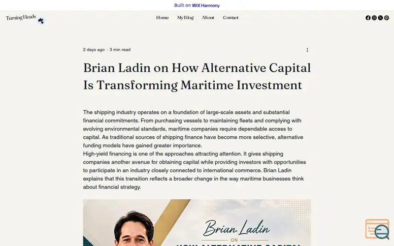 Screenshot of Brian Ladin: Navigating Change Across 