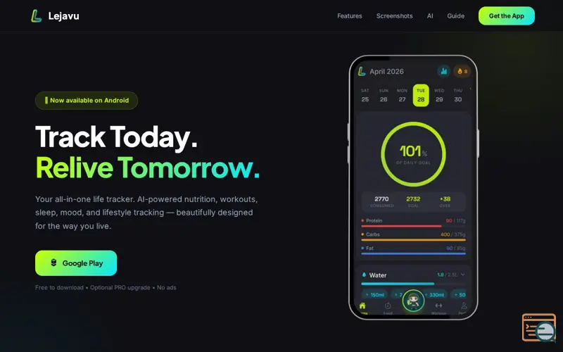 Screenshot of Lejavu