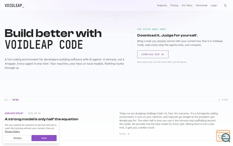 Screenshot of Voidleap Code