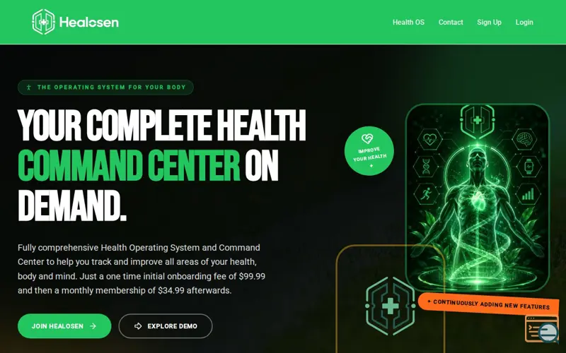 Screenshot of Healosen
