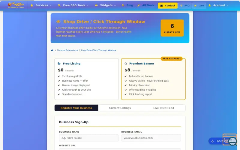 Screenshot of Shop Drive / Click Through Window, a launch using Google Pay