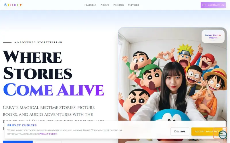 Screenshot of Storly