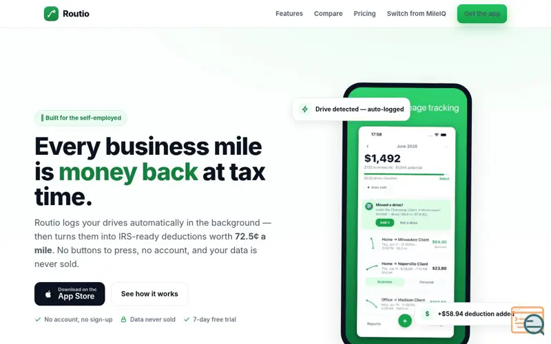 Screenshot of Routio