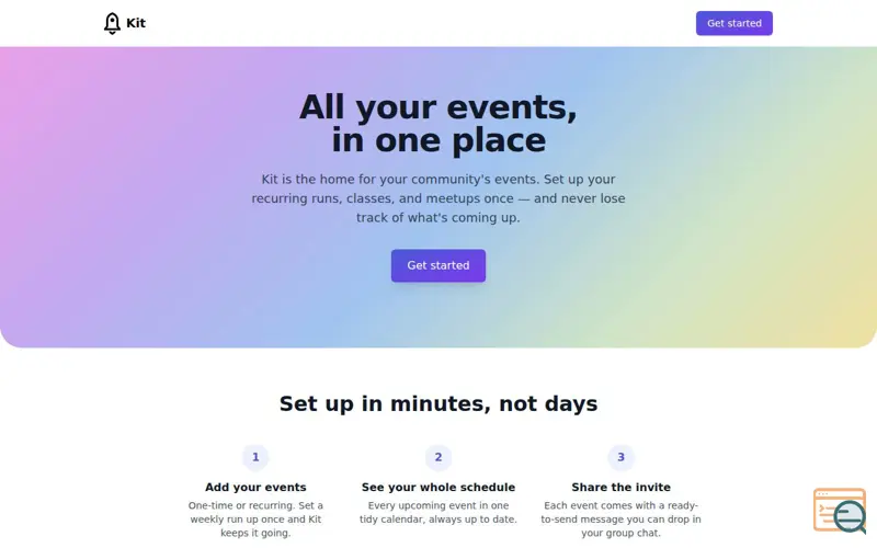Screenshot of Kit
