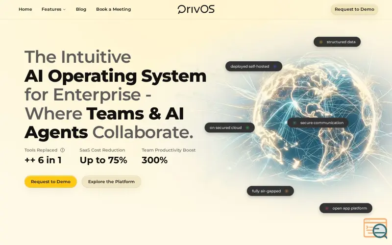 Screenshot of PrivOS