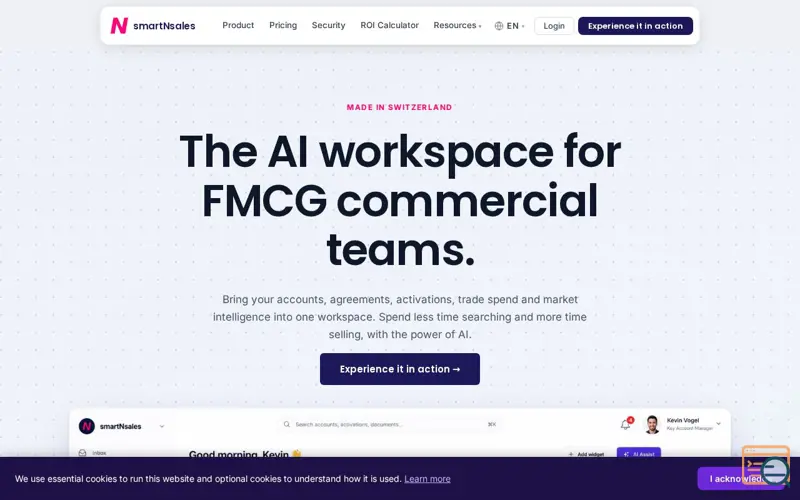Screenshot of smartNsales